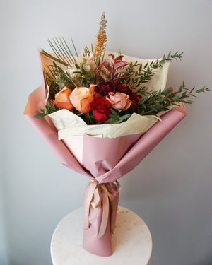 Limited Time Only: Mixed Rose & Pineapple Bouquet - Passion